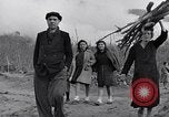 Image of people evacuating during Mount Vesuvius eruption Naples Italy, 1944, second 41 stock footage video 65675026169