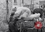 Image of people evacuating during Mount Vesuvius eruption Naples Italy, 1944, second 50 stock footage video 65675026169