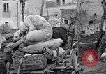 Image of people evacuating during Mount Vesuvius eruption Naples Italy, 1944, second 52 stock footage video 65675026169