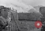 Image of people evacuating during Mount Vesuvius eruption Naples Italy, 1944, second 58 stock footage video 65675026169
