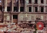 Image of bomb damaged buildings Berlin Germany, 1945, second 52 stock footage video 65675026247