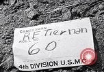Image of Marines clearing Japanese defenders from a ridge Iwo Jima, 1945, second 1 stock footage video 65675026282