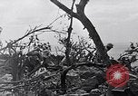 Image of Marines clearing Japanese defenders from a ridge Iwo Jima, 1945, second 17 stock footage video 65675026282
