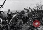 Image of Marines clearing Japanese defenders from a ridge Iwo Jima, 1945, second 40 stock footage video 65675026282