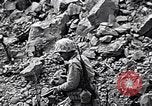 Image of Marines clearing Japanese defenders from a ridge Iwo Jima, 1945, second 57 stock footage video 65675026282