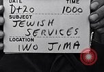 Image of Rabbi Chaplain Leon Rosenberg conducts Jewish services on Iwo Jima during World War 2 Iwo Jima, 1945, second 16 stock footage video 65675026284