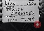 Image of Rabbi Chaplain Leon Rosenberg conducts Jewish services on Iwo Jima during World War 2 Iwo Jima, 1945, second 19 stock footage video 65675026284