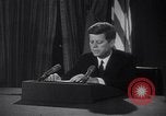 Image of Kennedy address on Cuban Missile Crisis Washington DC United States USA, 1962, second 56 stock footage video 65675026294