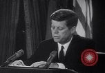 Image of Kennedy address Washington DC USA, 1962, second 17 stock footage video 65675026295