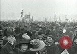 Image of armistice celebration with effigy Paris France, 1918, second 34 stock footage video 65675026313