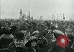 Image of armistice celebration with effigy Paris France, 1918, second 36 stock footage video 65675026313