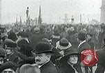 Image of armistice celebration with effigy Paris France, 1918, second 37 stock footage video 65675026313