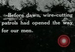 Image of Wire Cutting Patrol France, 1918, second 5 stock footage video 65675026354