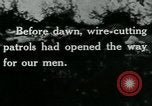 Image of Wire Cutting Patrol France, 1918, second 6 stock footage video 65675026354