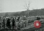 Standbild Ersten Weltkrieg American Expeditionary Force Friedhof Bois de Etraye Frankreich, 1918, aus Sekunde 47 historischem Filmmaterial Videoclip 65675026366