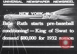 Standbild Babe Ruth New York United States USA, 1932, aus Sekunde 5 historischem Filmmaterial Videoclip 65675026479
