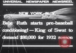 Standbild Babe Ruth New York United States USA, 1932, aus Sekunde 7 historischem Filmmaterial Videoclip 65675026479