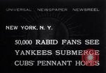 Image of 1932 baseball World Series game in Yankee Stadium New York United States USA, 1932, second 1 stock footage video 65675026490