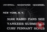 Image of 1932 baseball World Series game in Yankee Stadium New York United States USA, 1932, second 4 stock footage video 65675026490
