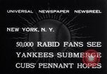 Image of 1932 baseball World Series game in Yankee Stadium New York United States USA, 1932, second 5 stock footage video 65675026490