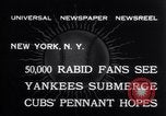 Image of 1932 baseball World Series game in Yankee Stadium New York United States USA, 1932, second 6 stock footage video 65675026490