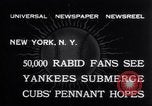 Image of 1932 baseball World Series game in Yankee Stadium New York United States USA, 1932, second 8 stock footage video 65675026490