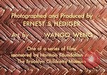 Image of reed and palm Mexico, 1941, second 15 stock footage video 65675026499