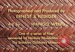 Image of reed and palm Mexico, 1941, second 19 stock footage video 65675026499