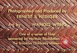 Image of reed and palm Mexico, 1941, second 28 stock footage video 65675026499