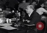 Image of Screen writer Morrie Ryskind testifies at HUAC hearing Washington DC USA, 1947, second 18 stock footage video 65675026584