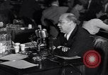 Image of Screen writer Morrie Ryskind testifies at HUAC hearing Washington DC USA, 1947, second 20 stock footage video 65675026584