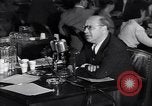 Image of Screen writer Morrie Ryskind testifies at HUAC hearing Washington DC USA, 1947, second 32 stock footage video 65675026584