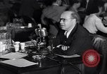 Image of Screen writer Morrie Ryskind testifies at HUAC hearing Washington DC USA, 1947, second 33 stock footage video 65675026584