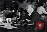 Image of Screen writer Morrie Ryskind testifies at HUAC hearing Washington DC USA, 1947, second 34 stock footage video 65675026584