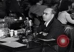 Image of Screen writer Morrie Ryskind testifies at HUAC hearing Washington DC USA, 1947, second 36 stock footage video 65675026584