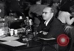 Image of Screen writer Morrie Ryskind testifies at HUAC hearing Washington DC USA, 1947, second 40 stock footage video 65675026584