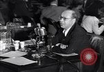 Image of Screen writer Morrie Ryskind testifies at HUAC hearing Washington DC USA, 1947, second 41 stock footage video 65675026584