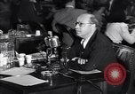 Image of Screen writer Morrie Ryskind testifies at HUAC hearing Washington DC USA, 1947, second 43 stock footage video 65675026584