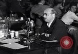 Image of Screen writer Morrie Ryskind testifies at HUAC hearing Washington DC USA, 1947, second 47 stock footage video 65675026584