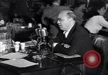 Image of Screen writer Morrie Ryskind testifies at HUAC hearing Washington DC USA, 1947, second 51 stock footage video 65675026584