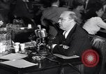 Image of Screen writer Morrie Ryskind testifies at HUAC hearing Washington DC USA, 1947, second 52 stock footage video 65675026584