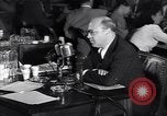 Image of Screen writer Morrie Ryskind testifies at HUAC hearing Washington DC USA, 1947, second 53 stock footage video 65675026584