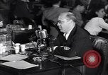 Image of Screen writer Morrie Ryskind testifies at HUAC hearing Washington DC USA, 1947, second 54 stock footage video 65675026584