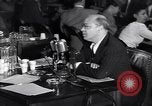 Image of Screen writer Morrie Ryskind testifies at HUAC hearing Washington DC USA, 1947, second 55 stock footage video 65675026584
