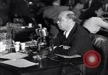 Image of Screen writer Morrie Ryskind testifies at HUAC hearing Washington DC USA, 1947, second 62 stock footage video 65675026584