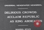 Immagine di Libertà di Spagna Madrid Spagna, 1931, secondo 1 filmato di repertorio 65675026598
