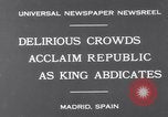 Immagine di Libertà di Spagna Madrid Spagna, 1931, secondo 6 filmato di repertorio 65675026598