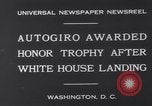 Image Avion d'autogyres Washington DC USA, 1931, de la seconde 3 séquences d'archives historiques vidéo 65675026600