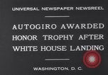 Image Avion d'autogyres Washington DC USA, 1931, de la seconde 6 séquences d'archives historiques vidéo 65675026600