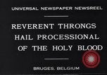Image rite religieux annuel Brugge Belgique, 1931, de la seconde 7 séquences d'archives historiques vidéo 65675026601